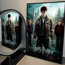 WB 1PC Harry Potter Vintage Posters Vintage Room Home Bar Cafe Decor Kawaii Room Decor Wall Art Painting Study Room Wall Decor Nordic Home Decor Wall Decor Movie Figures Home Decoration Painting Wall Art Bedroom Cartoons Decor Wallpaper Wall Bedroom Decoration - Frameless