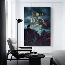 WB 1pc The Lords Of The Rings Movie Anime Posters Wall Art Retro Posters For Home Kawaii Room Decor Wall Decor Picture Living Room Club Bar Home Decor Nordic Home Decor Wall Decor Movie Figures Home Decoration Painting Wall Art Bedroom Cartoons Decor Wallpaper Wall Bedroom Decoration - Frameless