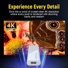 H96 MAX Android 14.0 TV Stick ATV Quad-Core WiFi6 2.4G/5.8Ghz BT5.0 4K AV1 Ultra HD Voice Control Smart Home Player