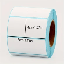 Papel de etiqueta impermeable y resistente al calor, horizontal, 1.57 pulgadas de ancho, 2.76 pulgadas de largo, 1200 hojas/rollo, 0.78 pulgadas de ancho, 2.76 pulgadas de ancho, 2000 hojas/rollo, 2.36 pulgadas de ancho, 3.14 pulgadas de largo, 1000 hojas/rollo, papel adhesivo de código de barras logístico