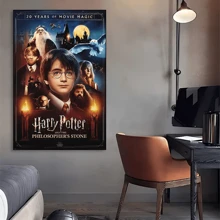 WB 1PC Harry Potter Vintage Posters Vintage Room Home Bar Cafe Decor Kawaii Room Decor Wall Art Painting Study Room Wall Decor Nordic Home Decor Wall Decor Movie Figures Home Decoration Painting Wall Art Bedroom Cartoons Decor Wallpaper Wall Bedroom Decoration - Frameless