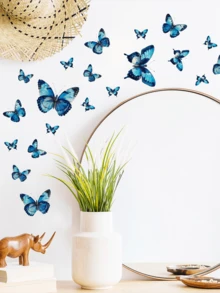 23 miếng dán tường trang trí hình con bướm phát sáng trong bóng tối cho phòng ngủ, phòng khách, công tắc đèn - Bướm phát sáng-A - Xem 8