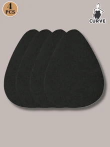 Invisible Latex Adhesive Strapless Bra, Beige/Brown/Black Suitable For B-E Cup Big Chest