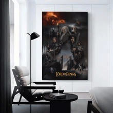 WB 1pc The Lords Of The Rings Movie Anime Posters Wall Art Retro Posters For Home Kawaii Room Decor Wall Decor Picture Living Room Club Bar Home Decor Nordic Home Decor Wall Decor Movie Figures Home Decoration Painting Wall Art Bedroom Cartoons Decor Wallpaper Wall Bedroom Decoration - Frameless