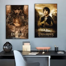 WB 1pc The Lords Of The Rings Movie Anime Posters Wall Art Retro Posters For Home Kawaii Room Decor Wall Decor Picture Living Room Club Bar Home Decor Nordic Home Decor Wall Decor Movie Figures Home Decoration Painting Wall Art Bedroom Cartoons Decor Wallpaper Wall Bedroom Decoration - Frameless