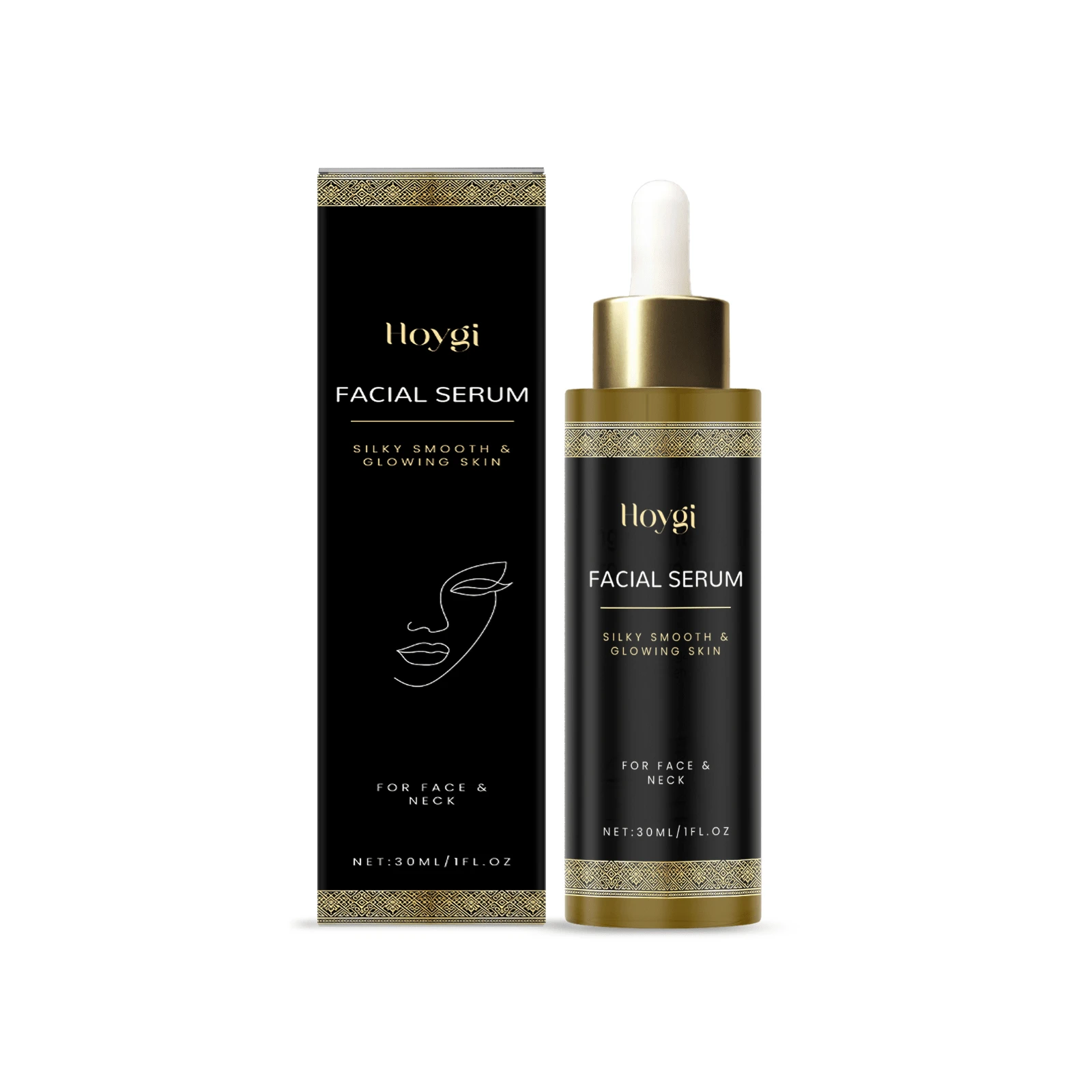 Hoygi Facial Essence Moisturizing Glow Light Water Lubricating Tender Elastic Skin Essence 30ml - Multicolor - View 1