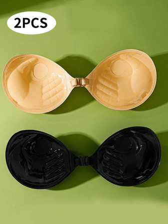 2/1st 3CM Onzichtbare Push Up BH: Strapless Siliconen BH voor Trouwjurk - Verdikt Ontwerp met Ondergoed Jarretels, Geschikt voor Trouwjurken