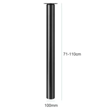 1PCS 710-1100MM Adjustable Kitchen Worktop/Desk/Breakfast Bar Table Leg 60mm Bar - Black - View 4