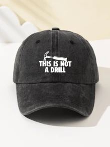 1 Stück Damen Baseball Cap "Dies ist kein Bohrgerät" Aufdruck, modisch, weich, verstellbare Größe, belüftet, geeignet für Outdoor-Sport, Reisen, Camping, Partys, Geschenke