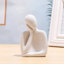 1pc Decorations For Living Room Shelves, Statues For Home Decor Abstract, Modern A Family Of Three Figurine Bookshelf Decor Accents Office Bedroom Kitchen Laundry House Apartment - Multicolor - View 14