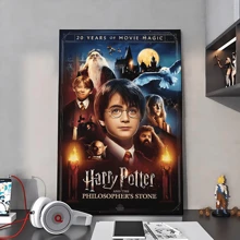 WB 1PC Harry Potter Vintage Posters Vintage Room Home Bar Cafe Decor Kawaii Room Decor Wall Art Painting Study Room Wall Decor Nordic Home Decor Wall Decor Movie Figures Home Decoration Painting Wall Art Bedroom Cartoons Decor Wallpaper Wall Bedroom Decoration - Frameless