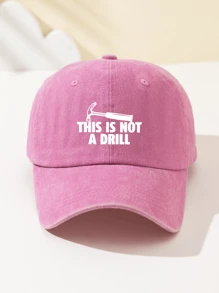 1 Stück Damen Baseball Cap "Dies ist kein Bohrgerät" Aufdruck, modisch, weich, verstellbare Größe, belüftet, geeignet für Outdoor-Sport, Reisen, Camping, Partys, Geschenke