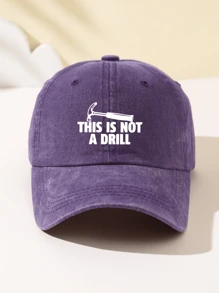 1 Stück Damen Baseball Cap "Dies ist kein Bohrgerät" Aufdruck, modisch, weich, verstellbare Größe, belüftet, geeignet für Outdoor-Sport, Reisen, Camping, Partys, Geschenke