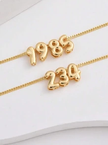 1 pieza Collar personalizado con letra de burbuja dorada y plateada para mujer, collar de colgante personalizado con baño de oro de 14K, regalo personalizado para amigos, ejecutivos, sencillo, mamá de fútbol, casual, lindo personalizado, personalizado, regalos únicos ideales para ella, novia, mamá, familia, amigos para aniversarios, cumpleaños, uso diario, baile de graduación, Día de la Madre, San Valentín, graduación, bodas