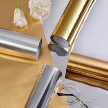 Gold Permanent Vinyl Sticker, Gold Vinyl Sticker - Gold Adhesive Vinyl Roll, Suitable For Silhouette Machines, Cameo Cutters, Signs, Scrapbooking, Crafts, Die Cutting Machines, Glossy Gold Home Decor, Wall Decor For Bathroom, Kitchen - Gold - View 7