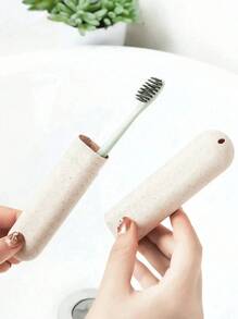 Étui de brosse à dents de voyage, support de brosse à dents de voyage, couvercles de brosse à dents, protecteur de brosse à dents, étui de brosse à dents portable mélangé, fournitures d'hygiène dentaire de plein air, disponible en plusieurs couleurs. Essentiels de voyage, fournitures scolaires, accessoires de vacances, de camping, mini parfum pour femmes, parfum pour hommes, bouteilles de parfum de plage, retour à l'école, sac pour l'école, sac de voyage