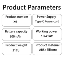 AOYI Portable Neck Fan, Hands-Free Bladeless Fan, Battery Powered Wearable Personal Fan, 3 Adjustable Speed Usb Neck Hanging Fan, Must-Have For Summer Cooling, Suitable For Home, Office, Outdoor, Sports, Beach, Travel, Random Charge Port.