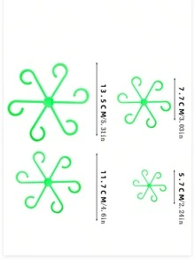 4 包耐用植物支撑夹：坚固的攀缘植物茎夹 - 塑料材质