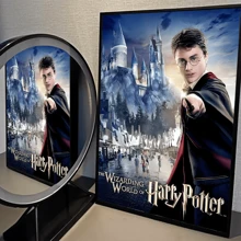 WB 1PC Harry Potter Vintage Posters Vintage Room Home Bar Cafe Decor Kawaii Room Decor Wall Art Painting Study Room Wall Decor Nordic Home Decor Wall Decor Movie Figures Home Decoration Painting Wall Art Bedroom Cartoons Decor Wallpaper Wall Bedroom Decoration - Frameless