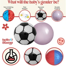 1 Stück / 2 Stücke / 3 Stücke Geschlechts-Enthüllungs-Fußball Partyspielzeug, lustige Geschlechts-Enthüllungs-Artikel