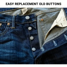 25/35/50 Stücke einstellbare Metallknöpfe für Jeans, geeignet für Damen - ohne Nähen, abnehmbare Gürtelschnallen