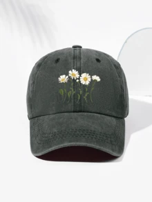 1 件男女通用复古雏菊花印花棒球帽，时尚百搭设计，适合户外活动、徒步旅行、日常穿着，可调节 - D - 查看 27