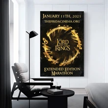 WB 1pc The Lords Of The Rings Movie Anime Posters Wall Art Retro Posters For Home Kawaii Room Decor Wall Decor Picture Living Room Club Bar Home Decor Nordic Home Decor Wall Decor Movie Figures Home Decoration Painting Wall Art Bedroom Cartoons Decor Wallpaper Wall Bedroom Decoration - Frameless