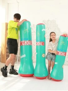 1pc Thickened Inflatable Punching Bag Tumbler Toy, Stress Relief For Teens & Adults, Home Warm-Up Training For Winter, Christmas/New Year/Thanksgiving Gift, Boxing Exercise Stress Relief Device