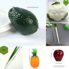 1pc Artificial Fake Vegetable Model, Realistic Cucumber, Eggplant And Bitter Gourd Prop, For Photography, Film/TV And Kitchen Decor Display Gifts Birthday Graduation - Multicolor - View 8