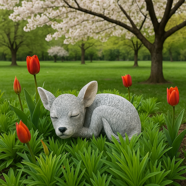 قطعة واحدة تمثال كلب شيواوا جذاب - نحت من الراتنج للحديقة والمسطحات الخضراء وديكور الباتيو، مناسب للاستخدام الداخلي والخارجي