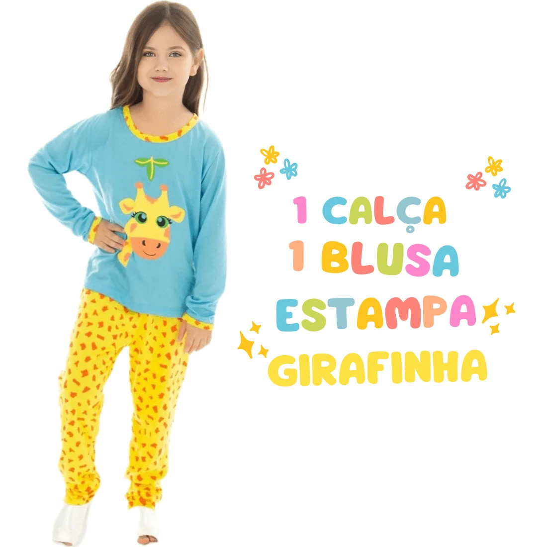 Kids Pajamas Girls Boys Children Long Printed Winter Long Sleeve Cold Weather Long Sleepwear Assorted Print - Blue - View 1