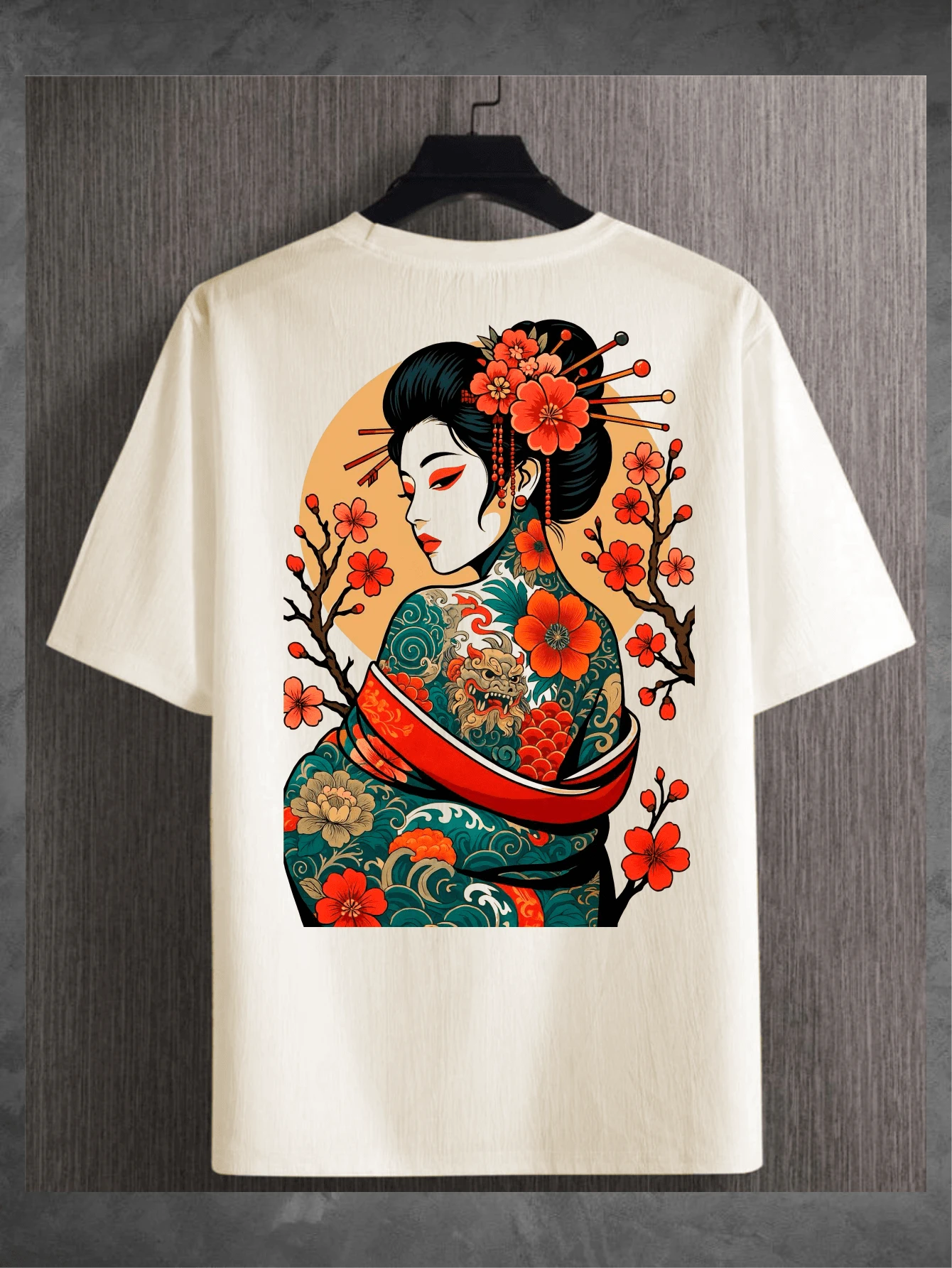 Geisha Tattoo T-Shirts Unisex Fashion