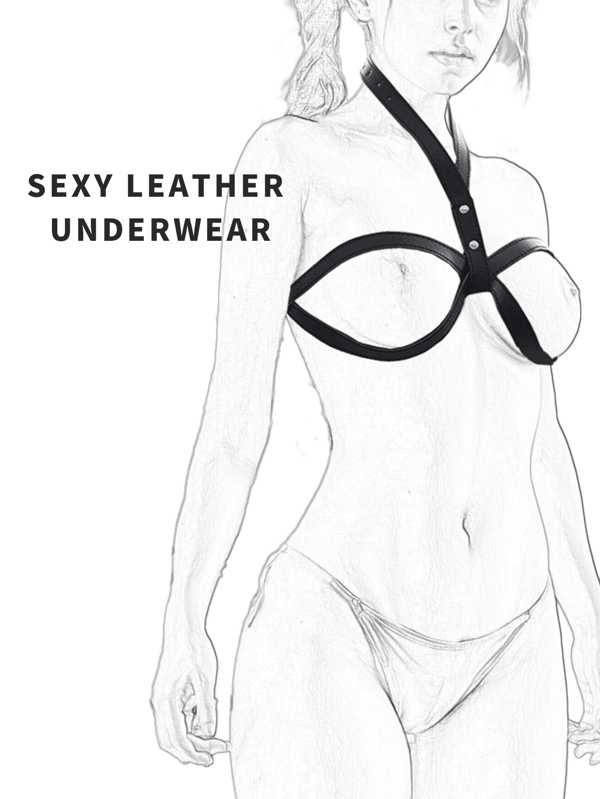 1 pièce/ensemble SM Ensemble de chaîne de corps féminin séduisante et menottes, kit de bondage du cou aux poignets, menottes dans le dos, femmes en PU sexy, menottes sexy, porte-jarretelles pour bas et lingerie, fétiche, accessoires de bondage séduisants pour jeux intimes de couple