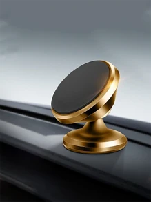 1 Stück Metall-Kreisförmiger Mini Magnetischer Handyhalter, Multifunktionaler Auto Navi-Halter, Armaturenbrett-Halter kompatibel mit iPhone, Android Handy, Geschenk zu Geburtstag, Familie, Freunde Auto-Zubehör, Auto Handyhalter