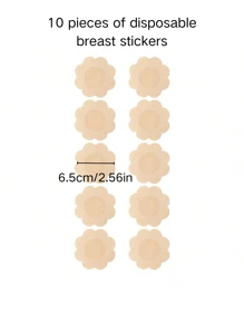 3/2/1pc Silicone Adhesive Bra For Women Chest Patches, Push Up Invisible Bra