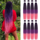 Ombre Black to Purple Pink