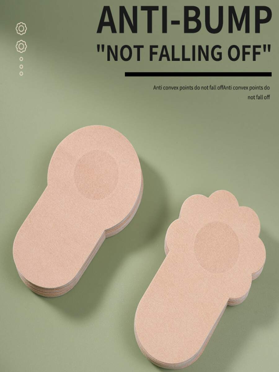 Disposable Lift-Up Breast Tape (10 Pcs) – Seamless & Invisible Nipple Covers, Fits Most Breast Shapes, 2 Sizes Available, Perfect For Summer Dresses, Daily Wear & Travel - Brown - View 1