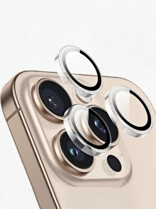 Transparent Tempered Glass Camera Lens Protector Compatible With IPhone 16/16e/16 Pro Max/16 Pro, IPhone 15 Pro Max/15/15 Pro/15 Plus, IPhone 14 Pro Max/14 Pro/14/14 Plus, IPhone 13 Pro Max/13/13 Pro/13 Mini, IPhone 12 Pro Max/12/12 Pro, IPhone 11 Gift For Birthday, Family, Friends Alloy Metal With Tempered Glass Full Cover, Lens Protector, Phone Accessories