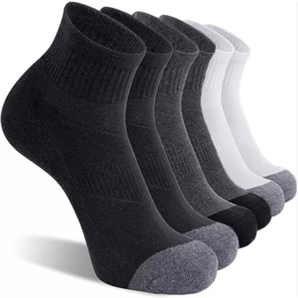 1/6 Pair Simple Fashion Color Blocking Breathable Plus Size Men's Summer Basketball Sports Crew Socks, Daily Anti-Slip, Moisture-Wicking, Anti-Chafing Sport Mid-Calf Socks