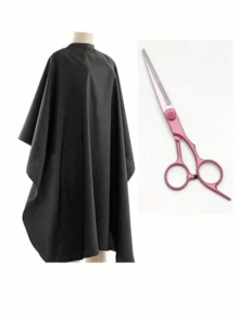 1 件专业剪发美发披肩可调节肩带剪发沙龙理发披肩，防水发型师礼服，发型师、返校、旅行度假必备品、女士发饰的完美选择 - 彩色 - 查看 13