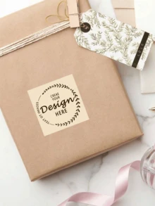 24-1000pcs Customized Labels - Waterproof Stickers With Any Design, Image, Logo, Text, Personalized Thank You Labels, Company Logo, 100pcs Labels, Seals, No Iron - Square - View 6