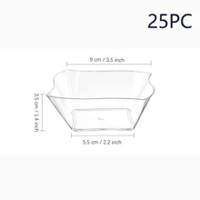 Disposable Plastic Mousse Dessert Cup, 4-Compartment Plates, Sauce Dish, Cake And Dessert Tray