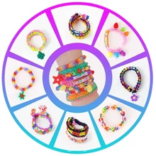 2800+ Stücke, 32 Farben, 40 Gitterkarton Loom Bänder Charms Haken Bunte Gummiband Armband Set Loom Bänder Armband Bastel Set Gummiband Weihnachtsgeschenk