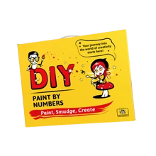 nerd hunters Kit de peinture par numéros avec cadre en bois - Art pop coloré de l'œil - canevas de 50x40 cm - Ensemble de peinture abstraite moderne DIY