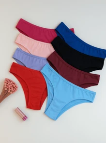 Kit Of 10 Women's Microfiber Comfort Panties | Assorted Colors 100% Cotton Lining
