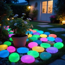 During The Day, It Absorbs Light Like A Mysterious Messenger, With About 1025 Artificialluminescent Stones. Shining Like A Dreamy At Night. Suitable For Ponds, Courtyards, Halloween Walkways, Outdoor Alleys, And Courtyard Gravel