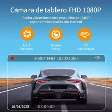 Cámara de tablero 1080P + Monitoreo de auto + Cámara trasera + Conexión wifi + Visualización de aplicaciones - Repuestos para autos - Cámara de tablero para camión - Cámara de reversa