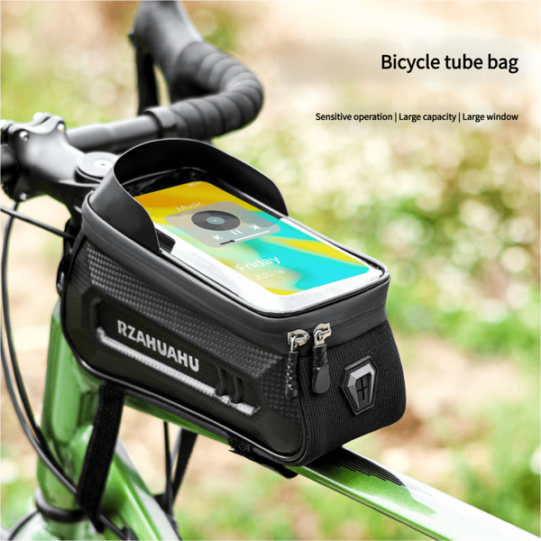 Bicycle Tube Bag, Waterproof Front Frame Bag, Bicycle Top Tube Bag, Phone Holder Bag, Saddle Bag, Cycling Accessories