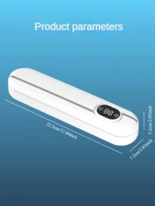 Kitchen mommy جهاز تفريغ الهواء، 1 طقم جهاز تفريغ وإغلاق فراغي منزلي رقمي العرض + أكياس إغلاق، المنتج له وظيفتان، الإغلاق والتفريغ الفراغي، طريقتا إغلاق + تفريغ، جهاز حفظ طازجية الأطعمة، جهاز إغلاق بلاستيكي، تشغيل بسيط، مناسب لتخزين الأطعمة الجافة واللينة، أجهزة المطبخ - قابس المملكة المتحدة (220 إلى 240 فولت) - مشاهدة 11