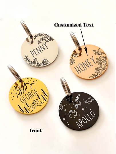 Coleira de identificação para cachorro, coleira personalizada para gato, coleira personalizada para gato, identificação para gato, identificação para cachorro, nome do cachorro, etiqueta gravada para animal de estimação, nome do gato